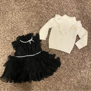 Janie and Jack Dress and Sweater 12-18 months